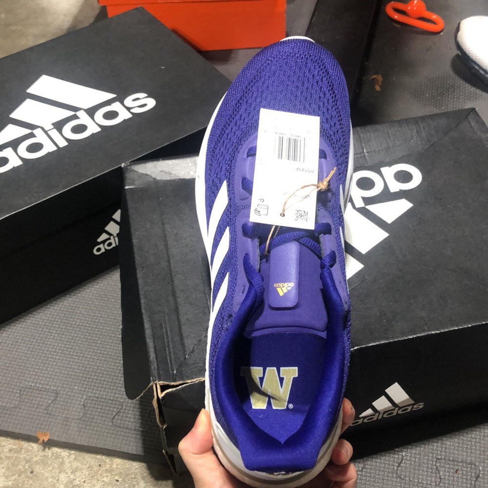 Custom BNIB Adidas x UW Huskies Supernova Shoes